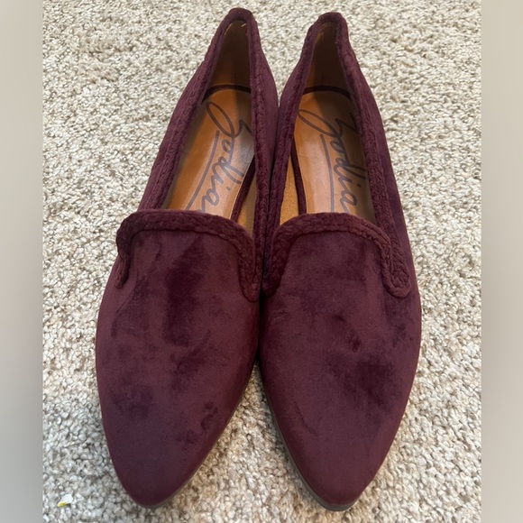 Zodiac Shoes - Zodiac Women's Burgundy Loafers Velvet Vintage 
Boho Chic Classy